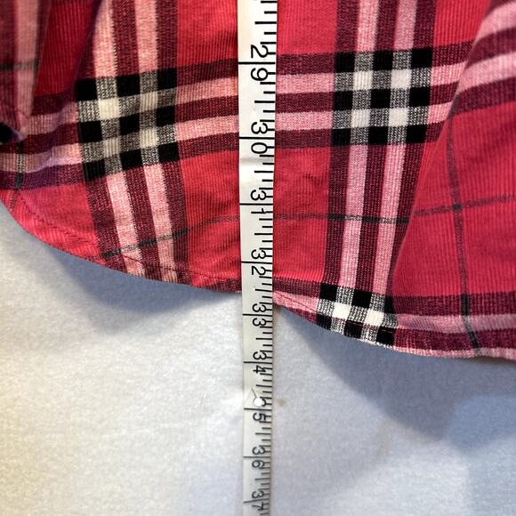 VTG August Max Woman Plaid Flannel Shirt 2X–3X Oversized Fall Gorpcore Cabincore - Picture 8 of 10